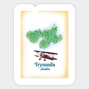 Trysunda Sweden map Sticker